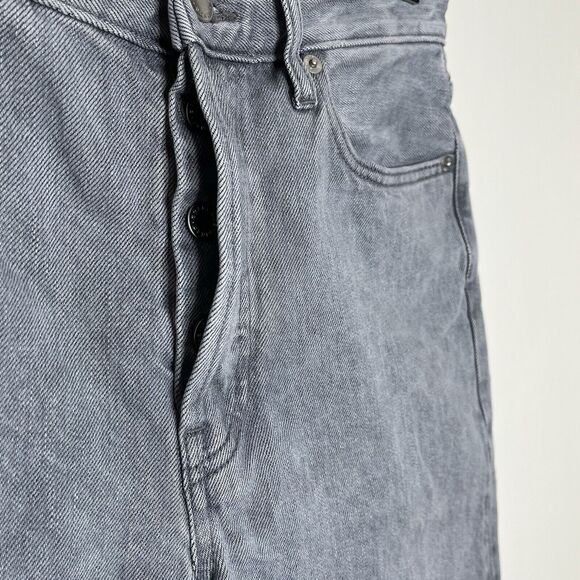 Everlane The Relaxed Straight Jean Gray Womens 26 Organic Cotton Button Fly - Picture 4 of 8